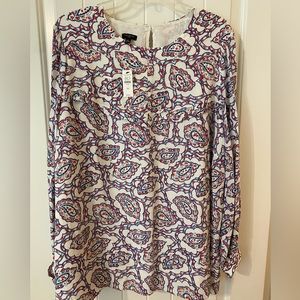 Talbots Paisley Blouse NWT 2X Plus
